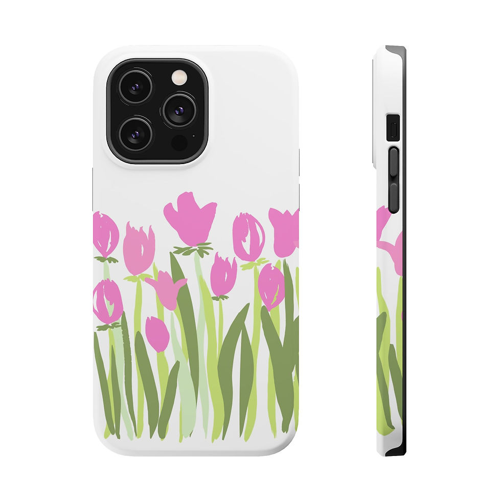 Thumbnail: MagSafe Tough CasesModern Tulips Pink