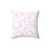 Thumbnail: Custom Design Square Pillow Sweet Pinky Pink Drops