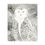 Thumbnail: Snowy Owl Matte Canvas Wall Art  Monochrome Bird Painting, Winter Wildlife Decor