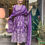 Thumbnail: Purple Cotton Anarkali Salwar Suit Set