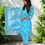 Thumbnail: Blue Cotton Printed Salwar Suit Set