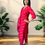 Thumbnail: Pink Bandhani Print Salwar Suit Set