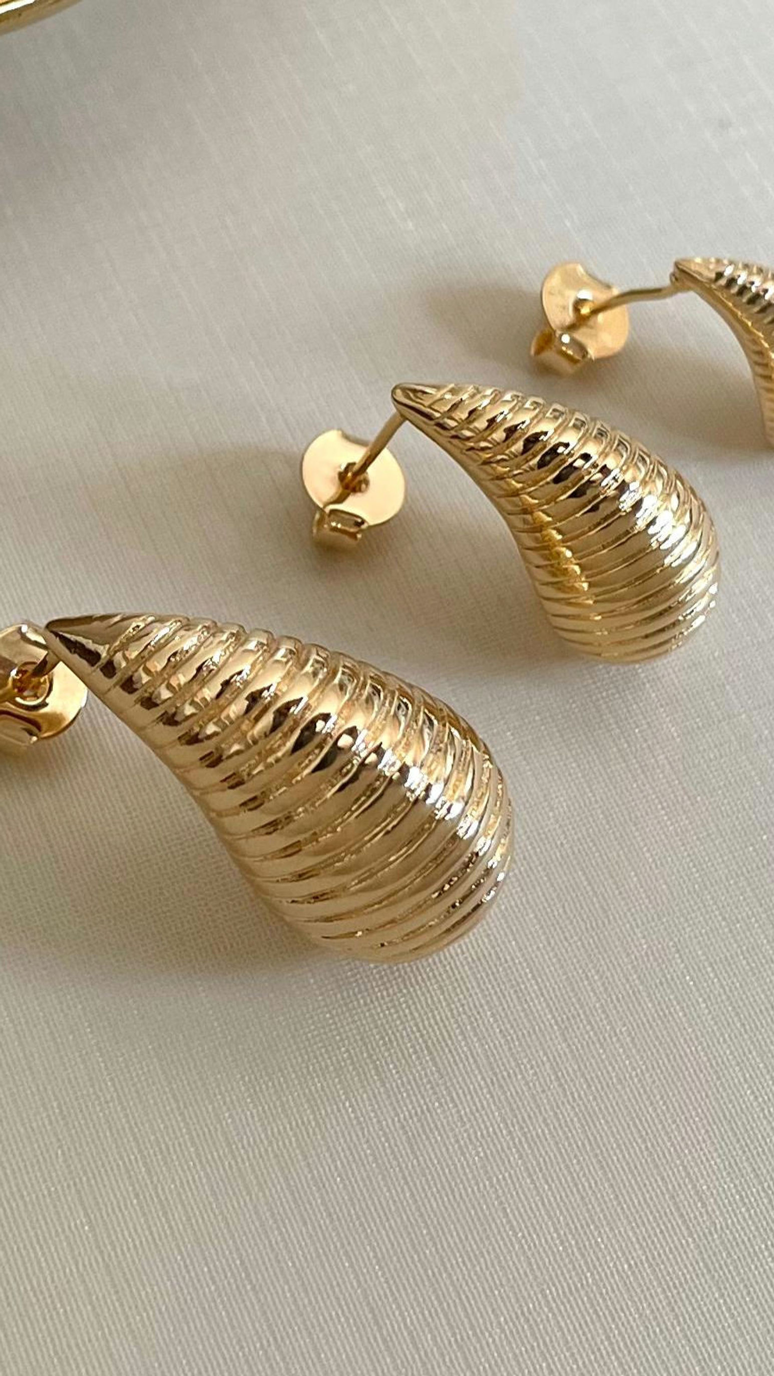 Brincos Trio Golden Drop