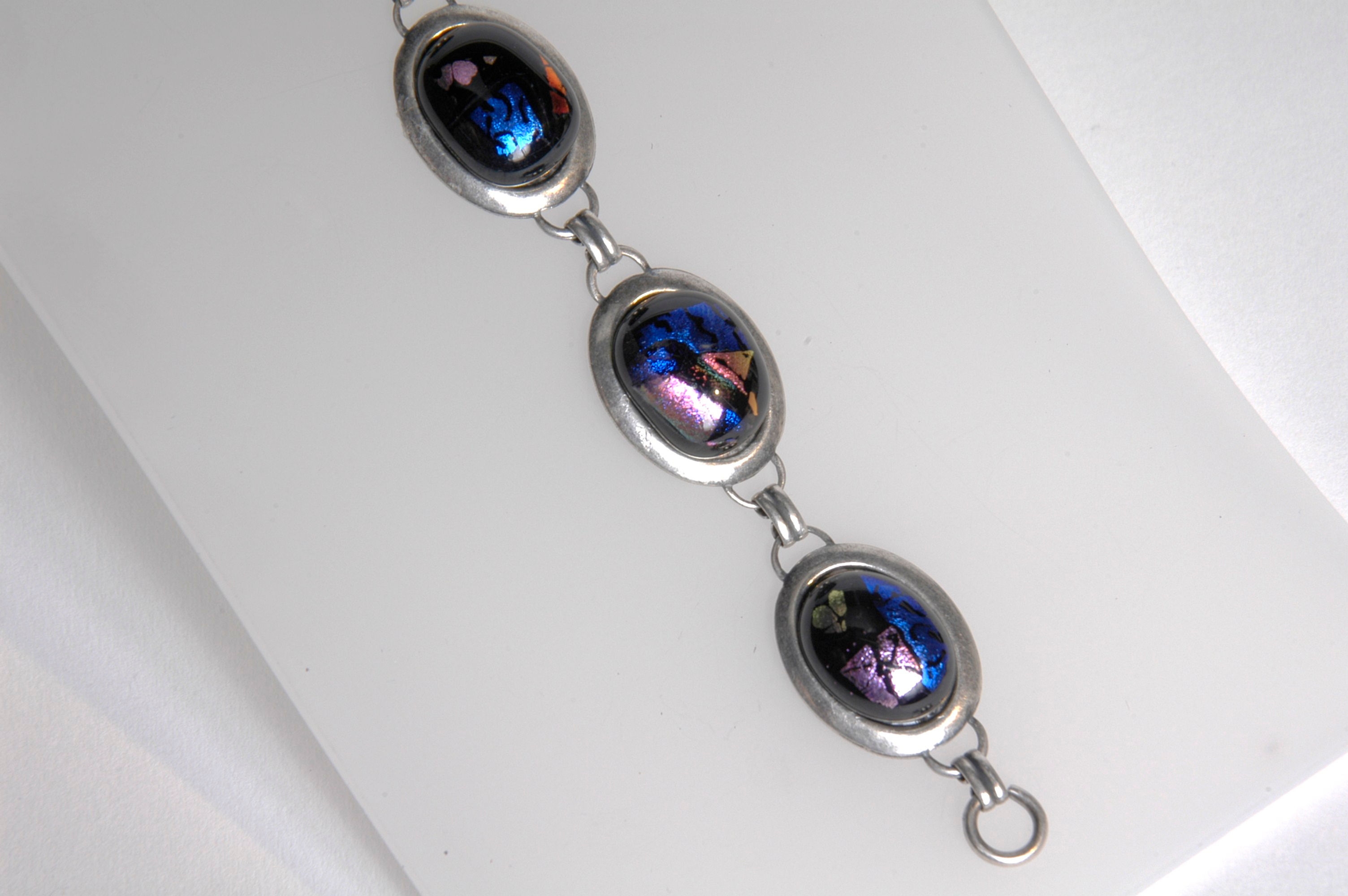 Fused Dichroic Glass Bracelet