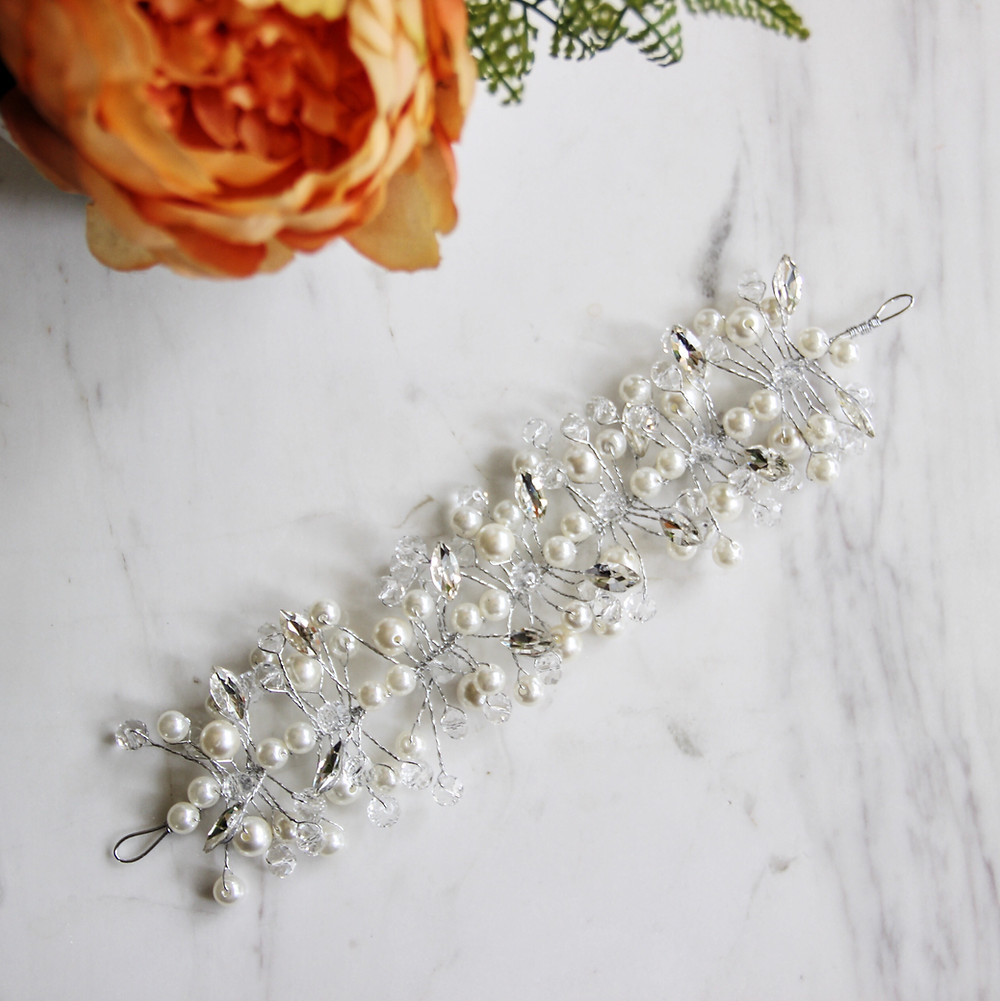 Wedding Hair Pearls