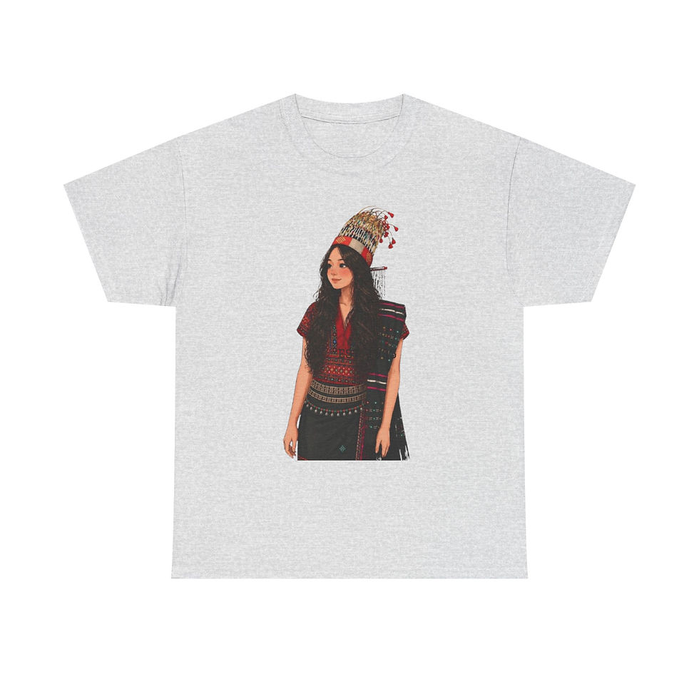 Thumbnail: Graphic Tee — Boho Native-Inspired Woman Portrait T-Shirt