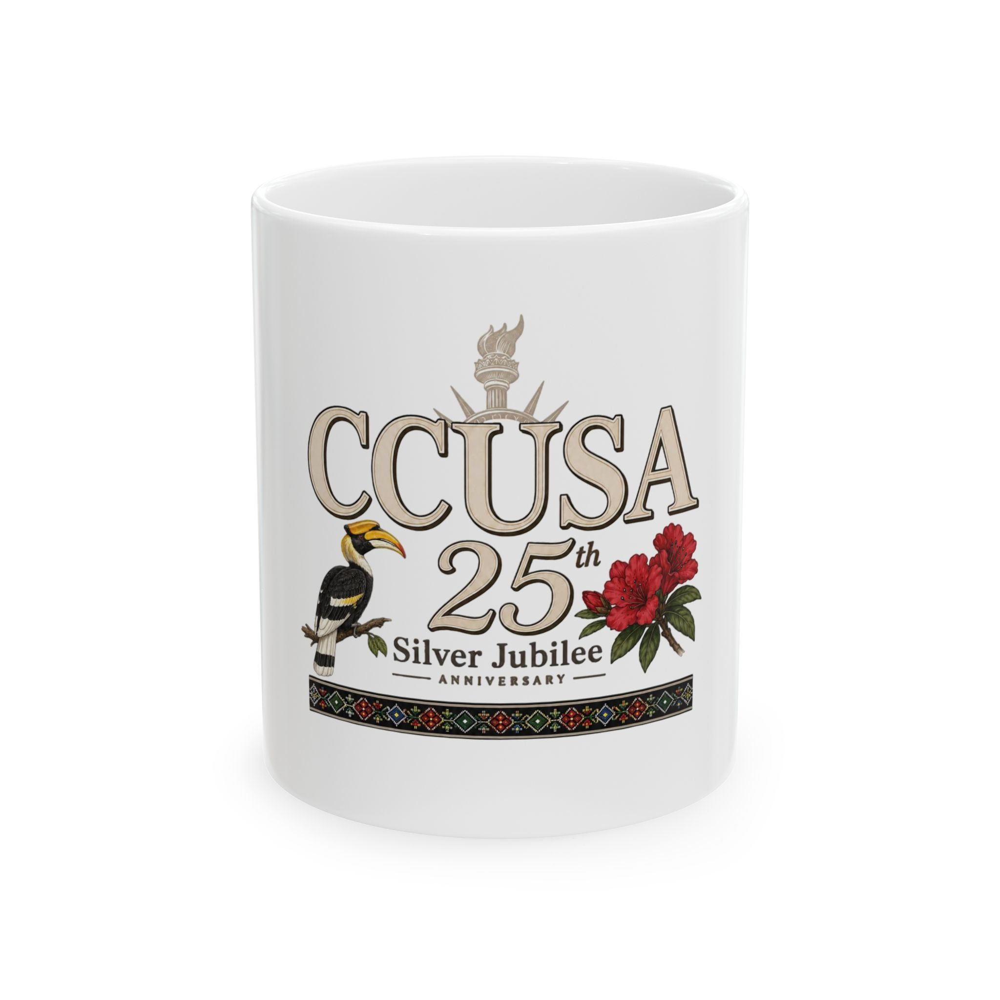 CCUSA 25th Silver Jubilee Ceramic Mug – Commemorative Anniversary Coffee Cup