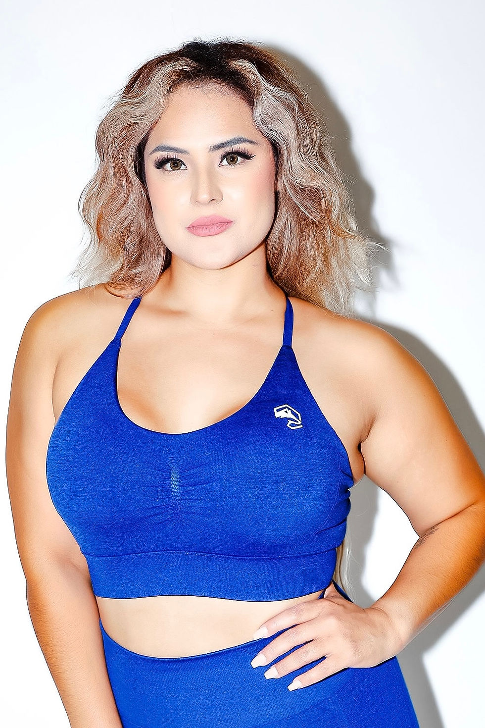 Thumbnail: Restart seamless Navy sports bra