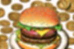 Plate with Burger surrounded by Bitcoins.jpg