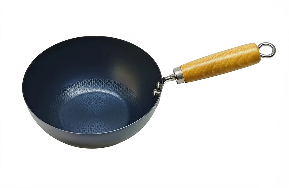 Nitridized 8in Steel Pan KC097 Beechwood Handle