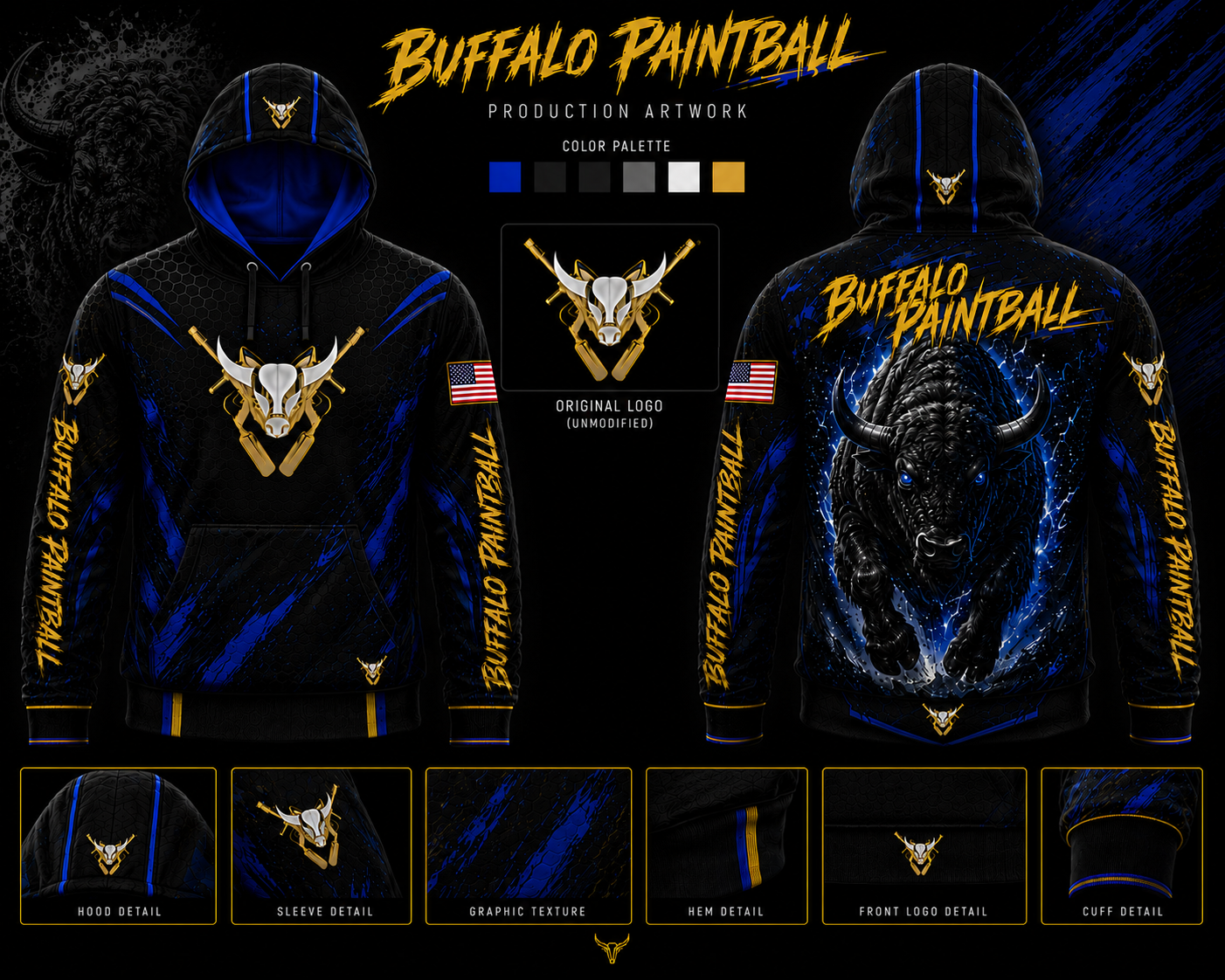 Buffalo Paintball Graphic Hoodie