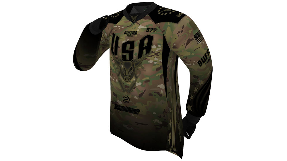 Buffalo Paintball Custom Multicam USA Jersey