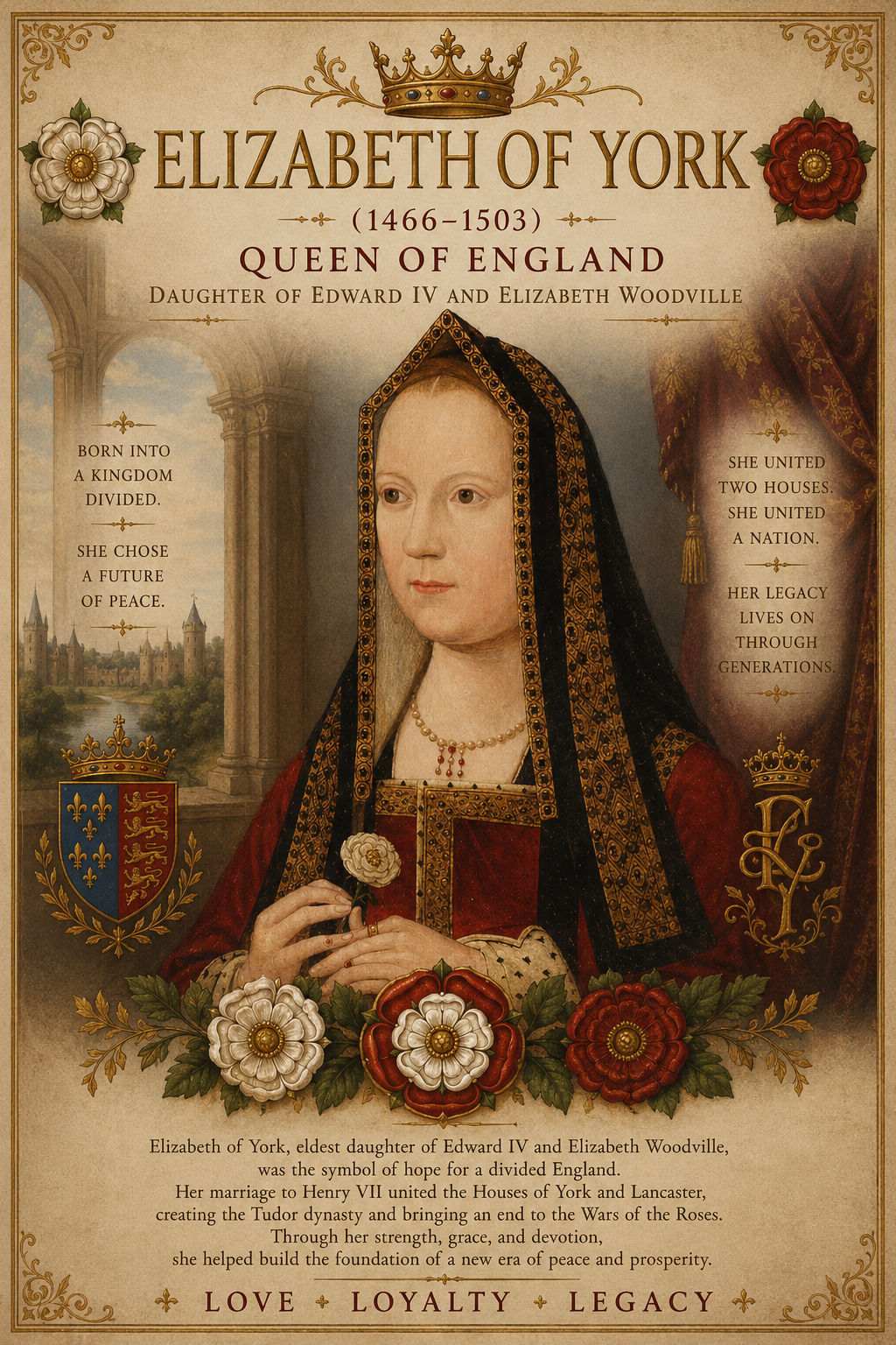 🤍 Elizabeth of York, Queen of England (1466–1503)