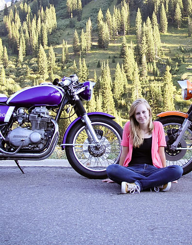 Purple Cafe Racer