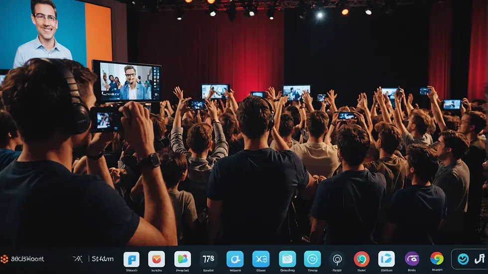 A vibrant show of interaction during a live stream
