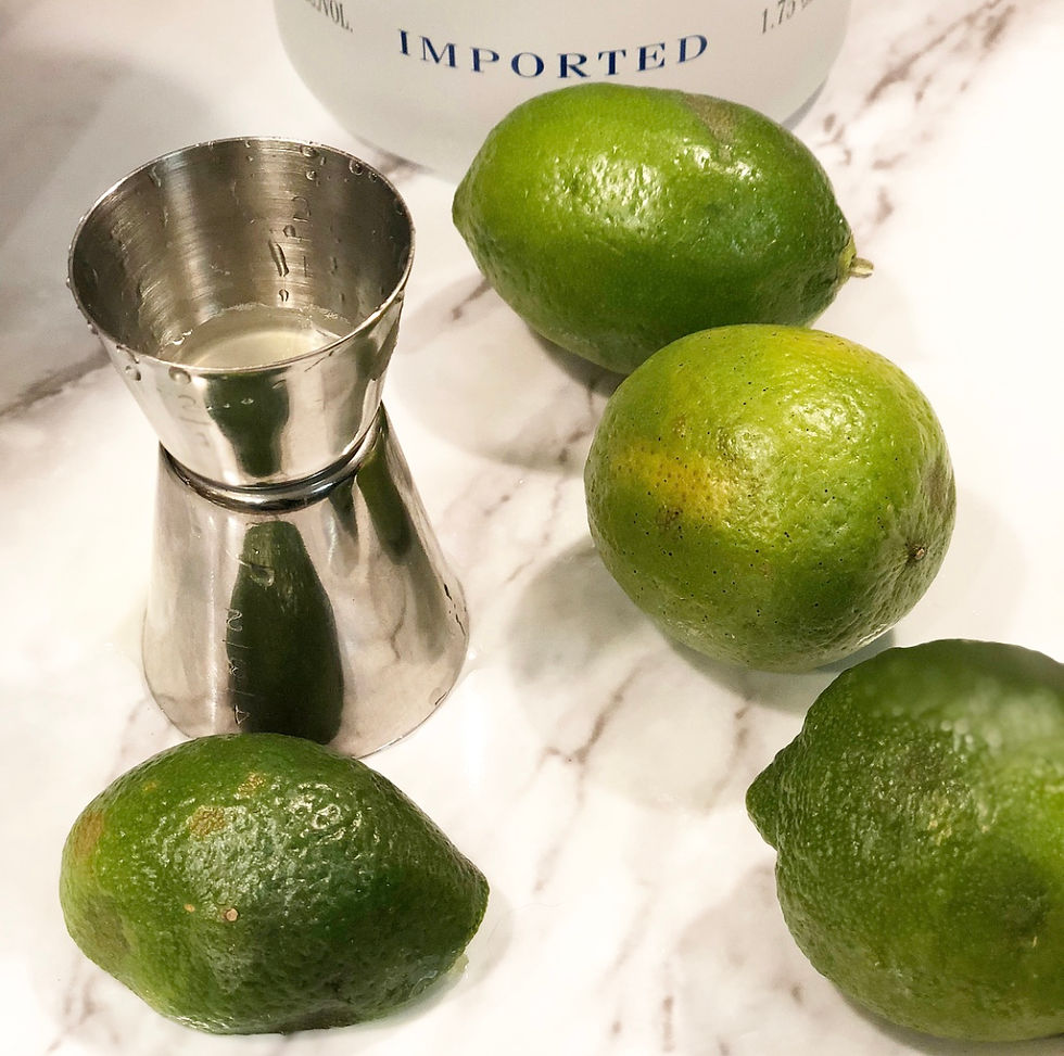 half an ounce of lime for cranberry martinis