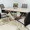 Thumbnail: Alannis dining table brown marble effect