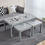 Thumbnail: Grey set of three Ceramic coffee table set 