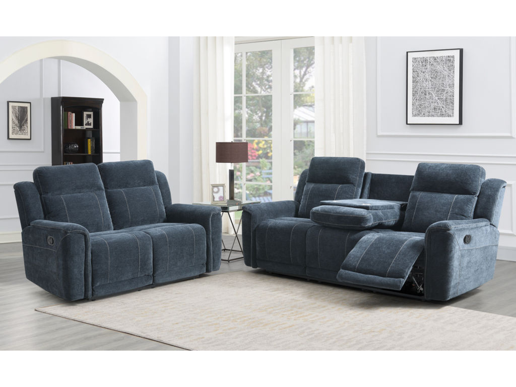 The Summer Manual reclining sofa 3+2 (wireless phone charging cupholder