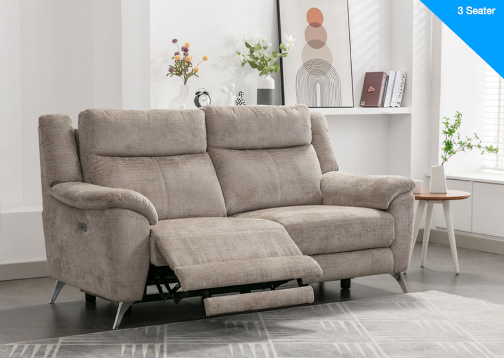 Thumbnail: Gill 3+2 Electric recliner- fossil colour