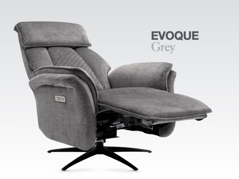 Thumbnail: Evogue electric reclining TV chair - dual motor and swivel function accent chair