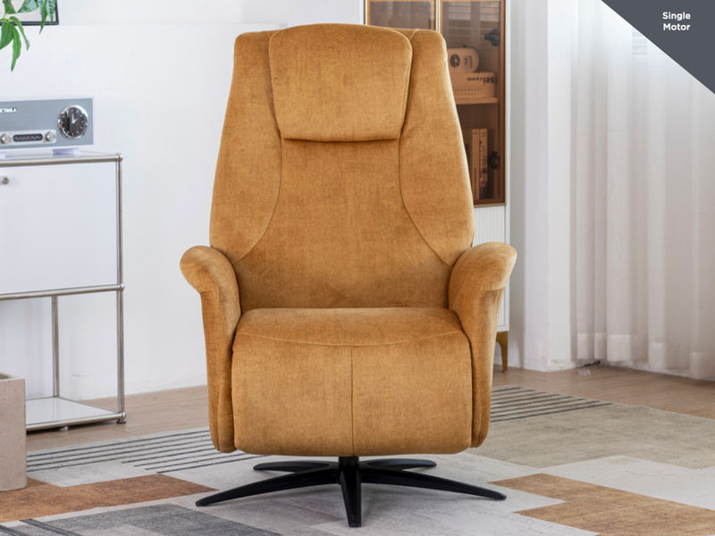 Thumbnail: Caesar electric reclining TV chair - single motor & swivel function accent chair