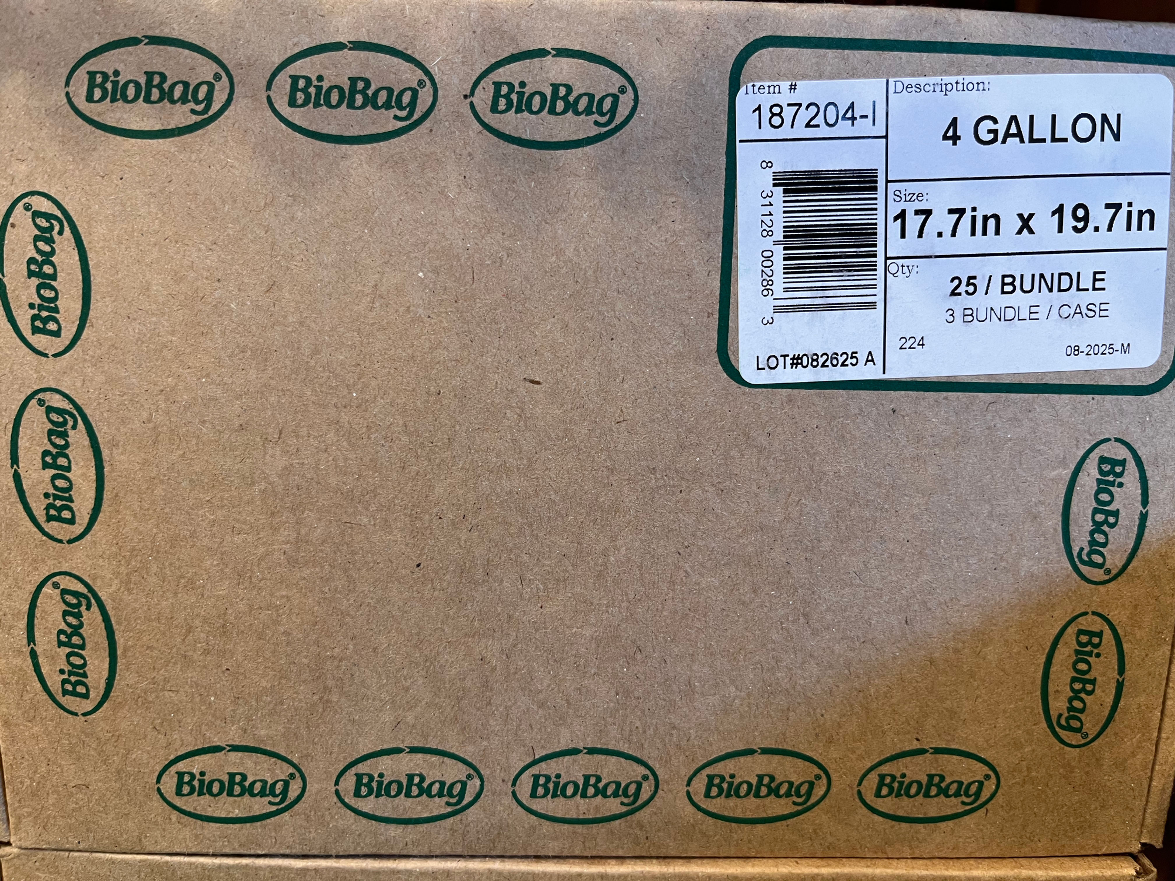 4 Gallon Compostable Bucket liners (75 bags)