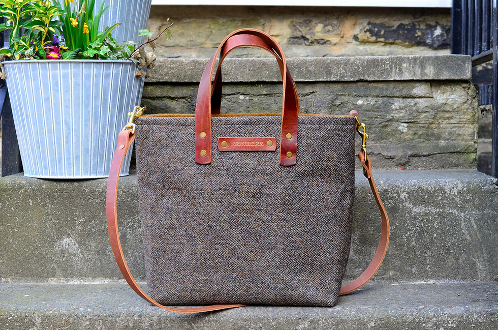 Thumbnail: Heart Of Yorkshire Shoulder Bag, Work bag, casual bag, wool bag, Yo