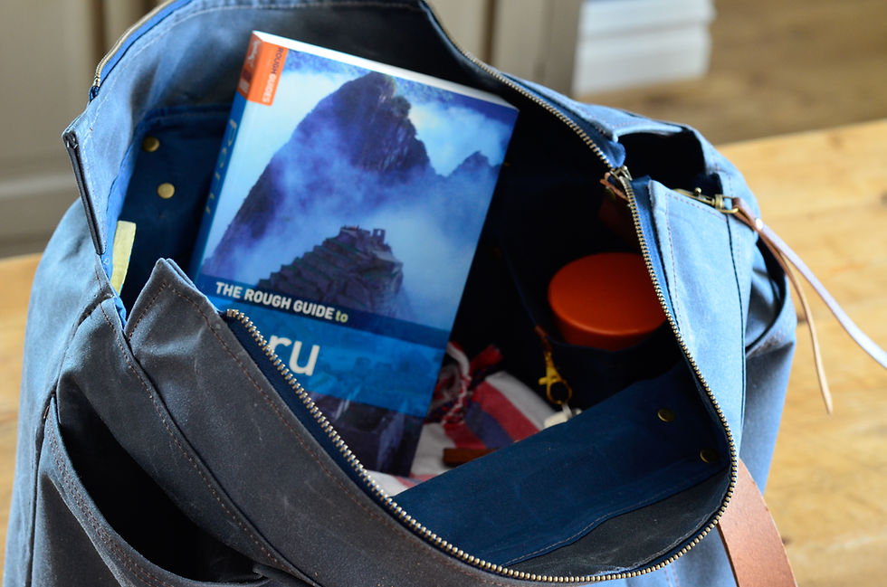 Thumbnail: The Yorkshire Coast Extra Large Waxed Canvas Travel Tote