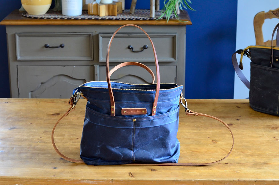 Thumbnail:  Vintage Berry Waxed Bag, Canvas Bag, Shoulder Bag, Shopper, Handbag, Busi