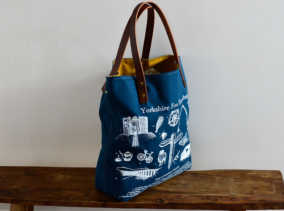 Thumbnail: Yorkshire Heritage Tote Bag,Feeding Britain, BeachBag, Travel Bag
