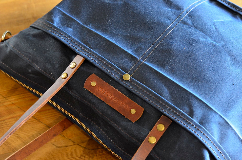 Thumbnail:  Vintage Berry Waxed Bag, Canvas Bag, Shoulder Bag, Shopper, Handbag, Busi
