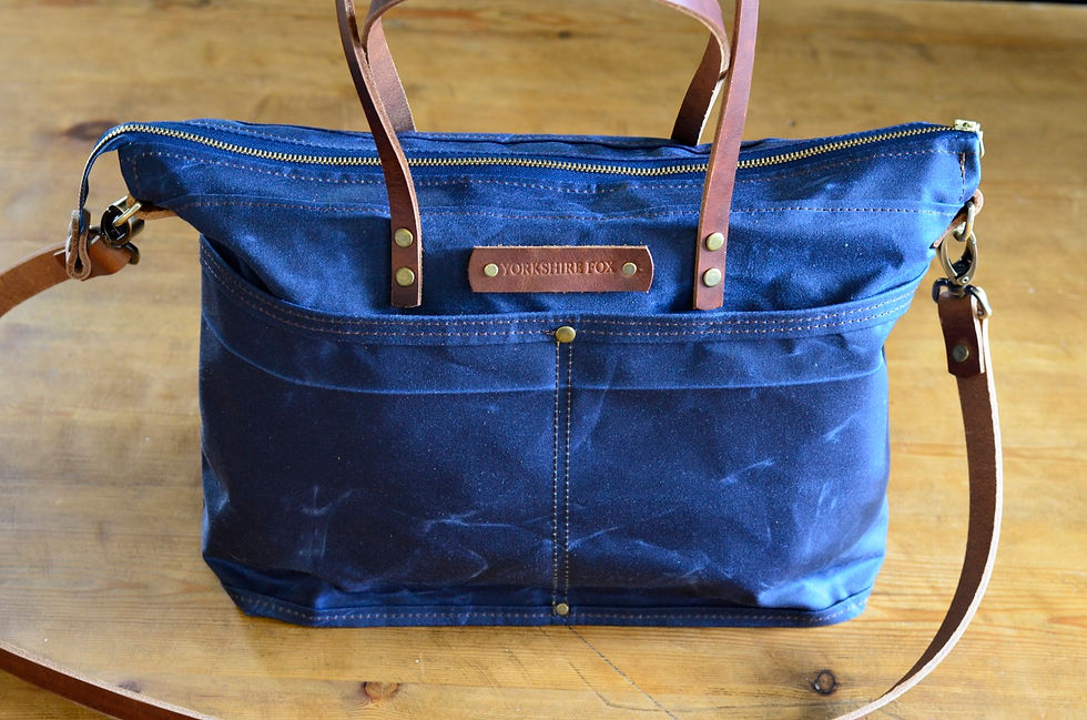 Thumbnail:  Vintage Berry Waxed Bag, Canvas Bag, Shoulder Bag, Shopper, Handbag, Busi