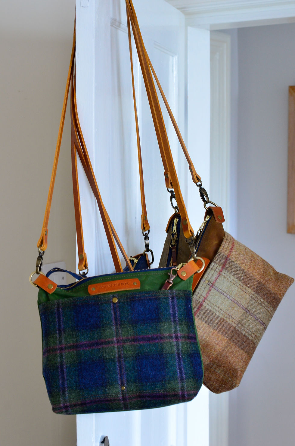 Thumbnail: The Alison Waxed and Tweed Everyday Bag (BROWN)