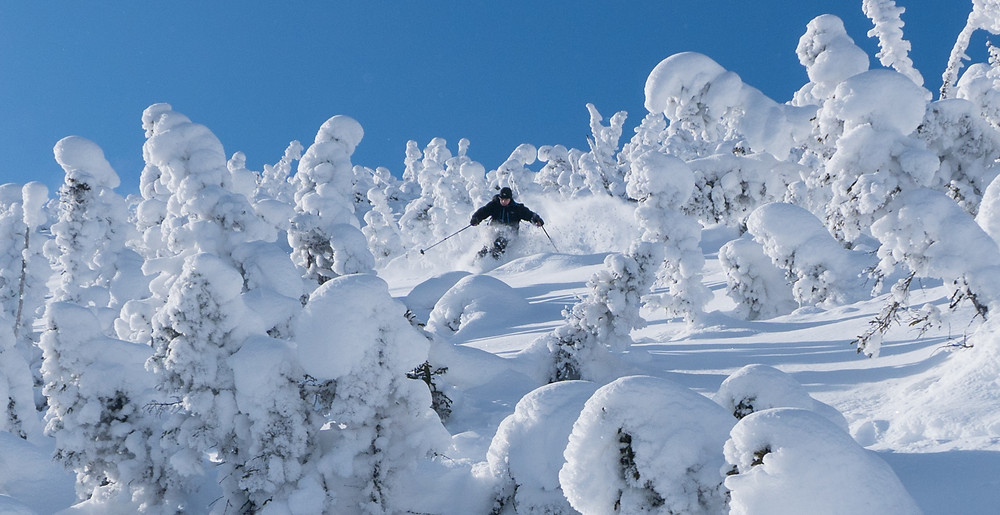 powder skiing chic chac