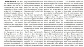 Fachkräftemangel im Sport?
