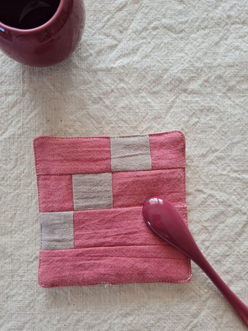 Miniature : Sous tasse tissu