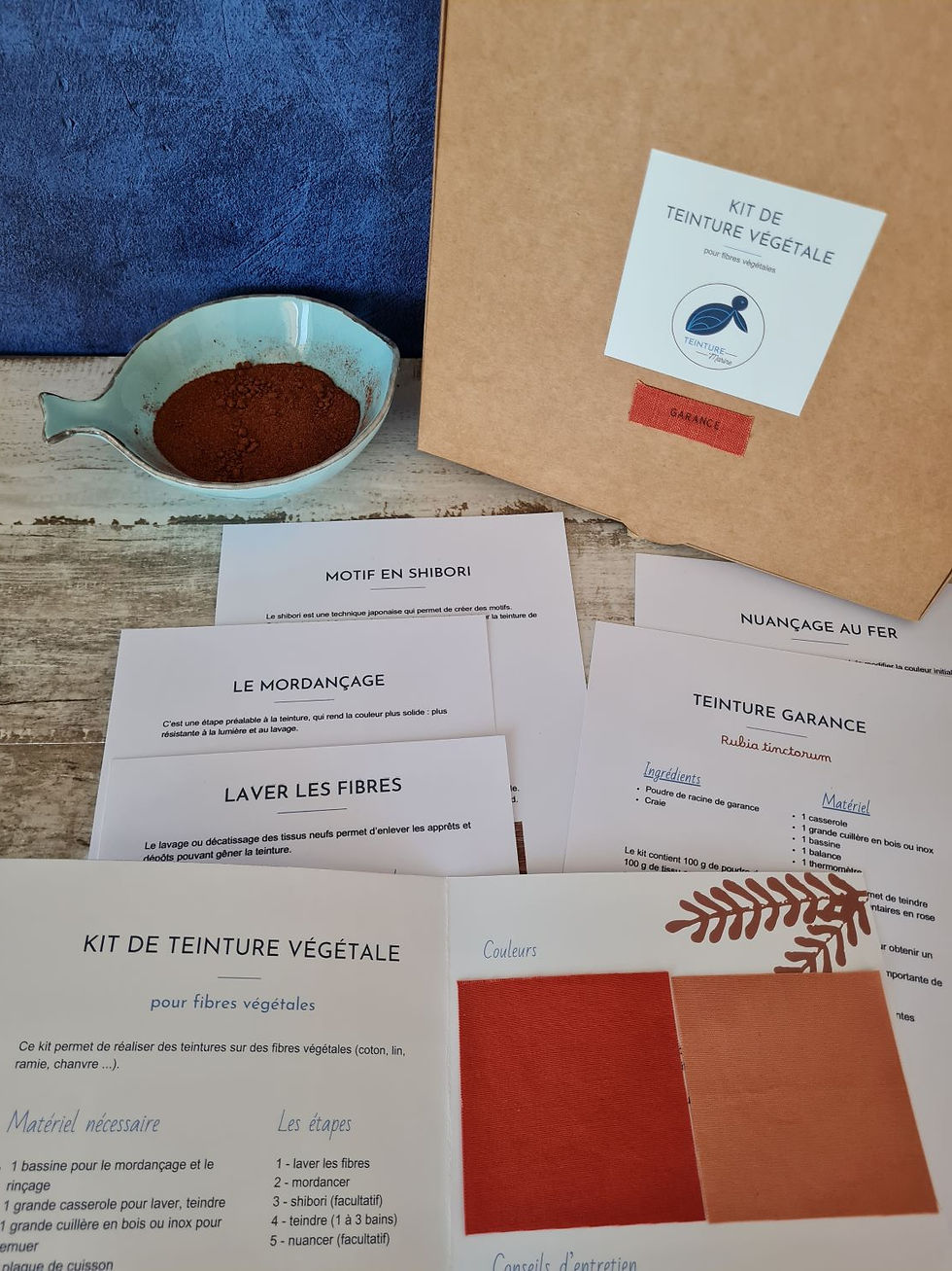 Miniature : Kit teinture végétale -  rouge garance