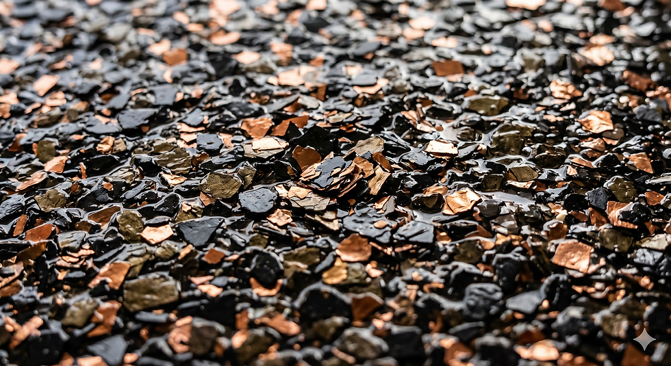 Macro perspective of a Polyaspartic floor coating