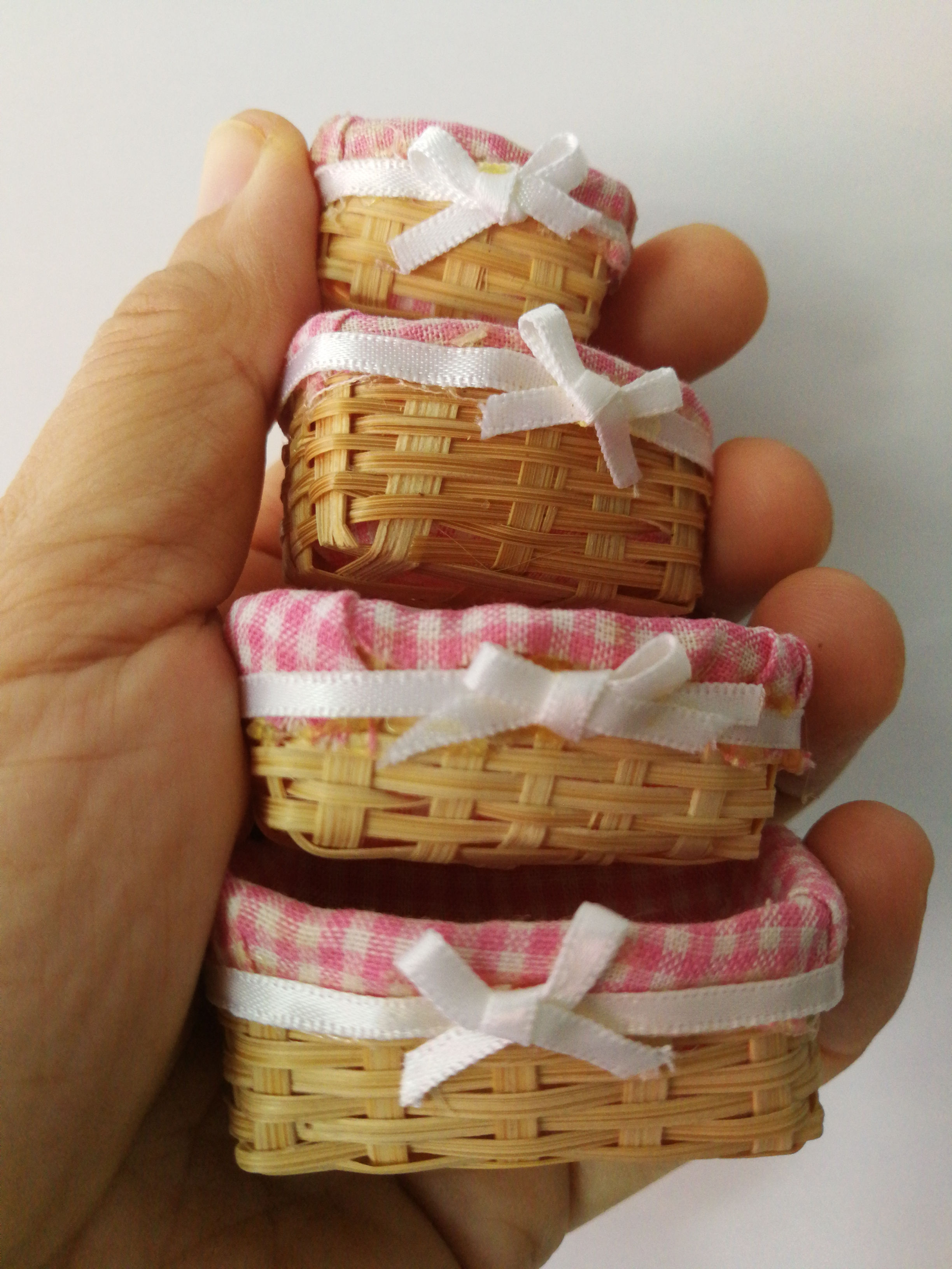 A set of stackable baskets