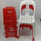 Thumbnail: 4pcs of plastic chairs stools - large size