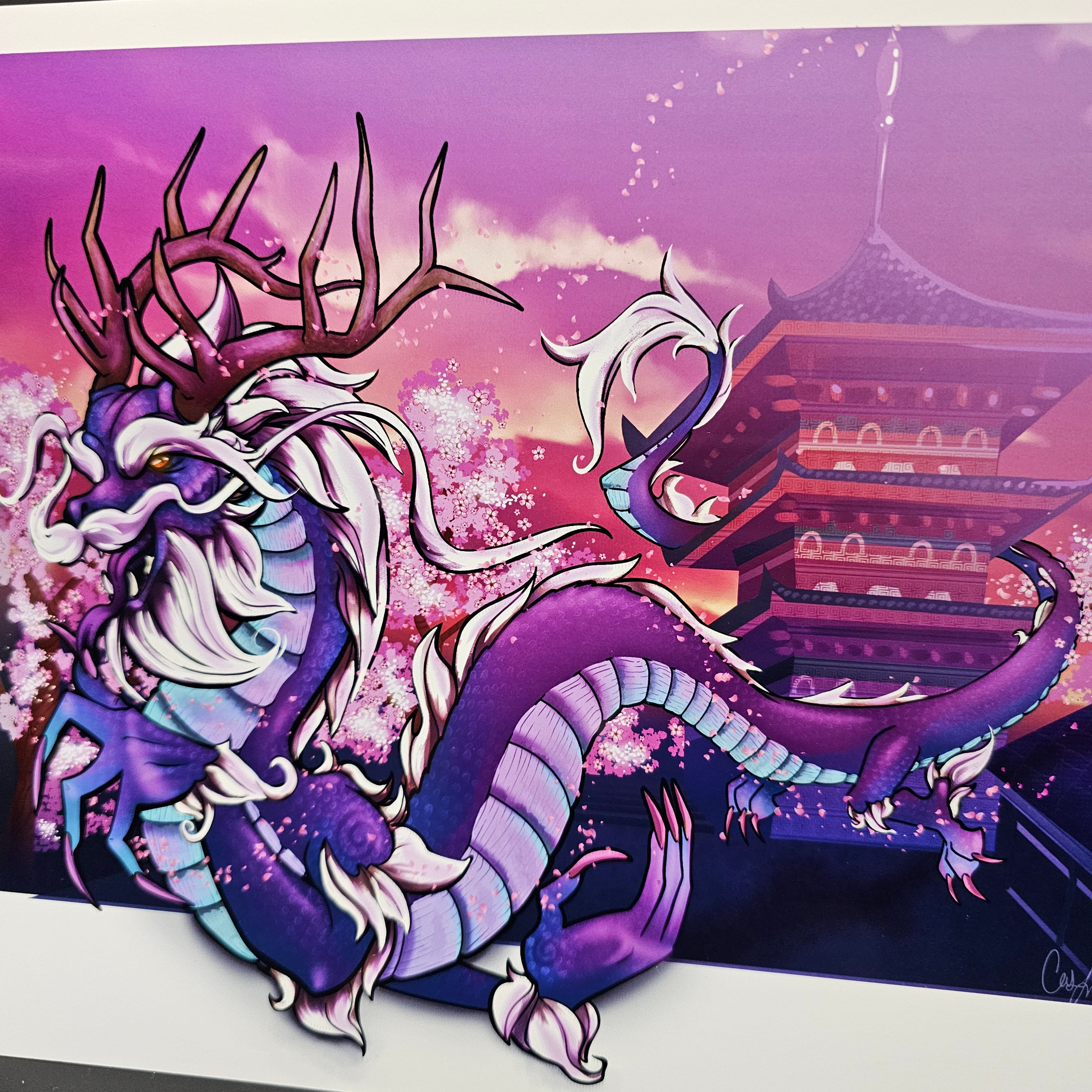 Azure Dragon (OC) -  Art Print 8.5 x 11 🐉 