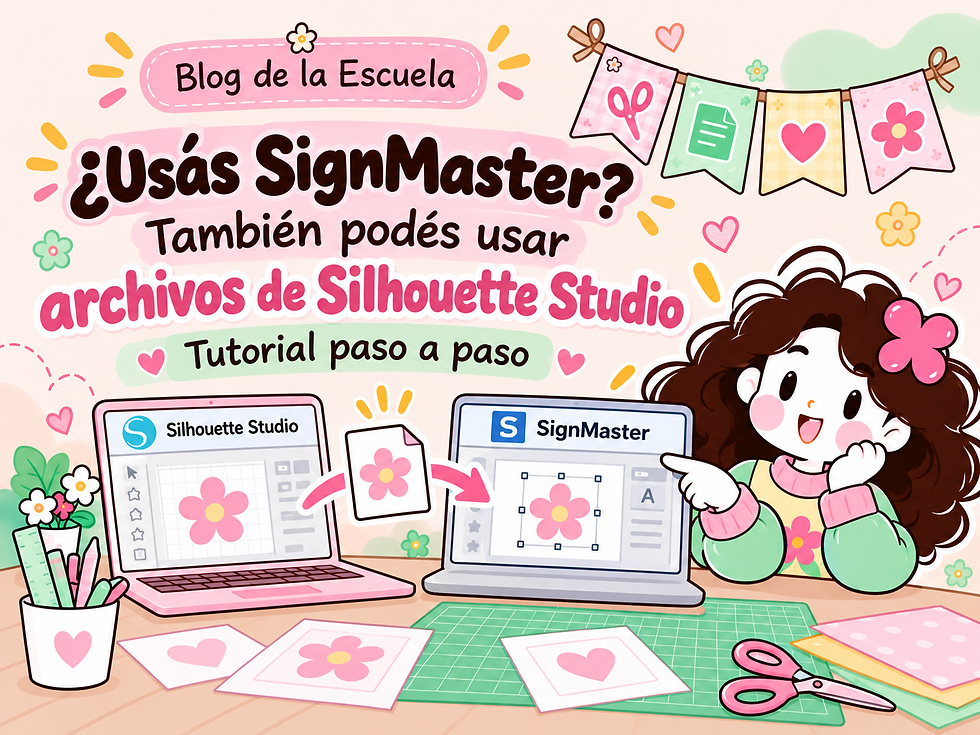 ✂️💻 ¿Usás SignMaster? ¡Ahora también podés usar nuestros archivos de Silhouette Studio! 🎉