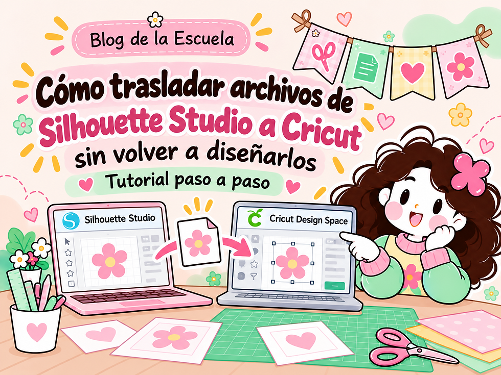 Cómo trasladar archivos de Silhouette Studio a Cricut para cortar tus proyectos sin volver a diseñarlos