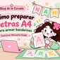 Cómo preparar letras en tamaño A4 para hacer banderines personalizados en Silhouette Studio