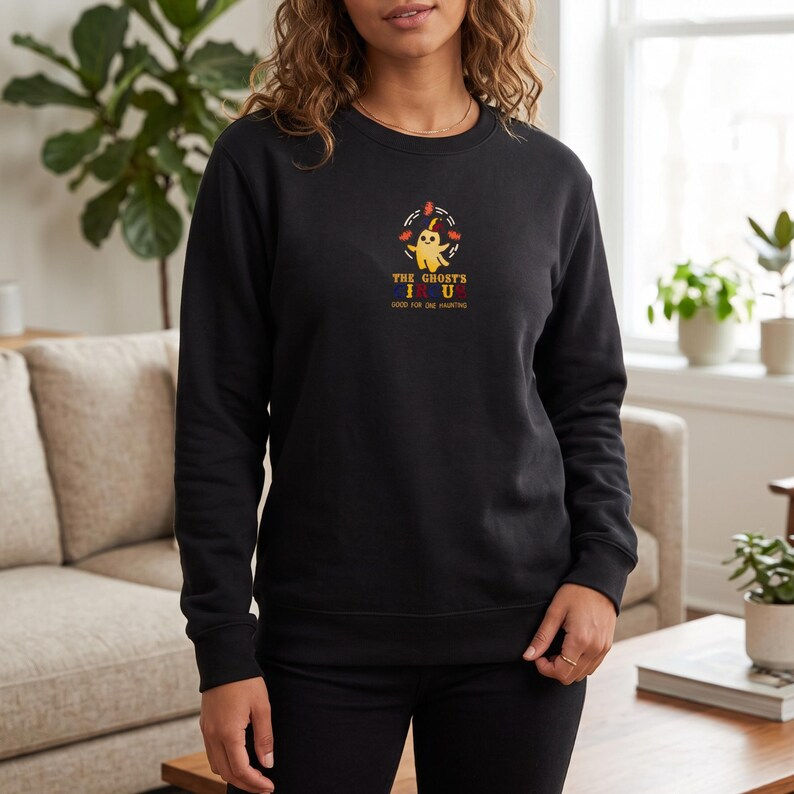 Ghost Circus Embroidered Crewneck