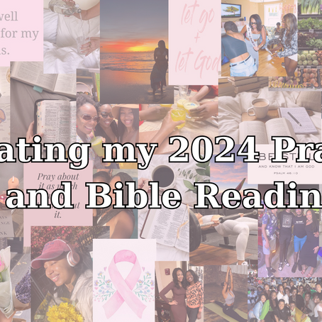 Creating my 2024 Prayer Board and Bible Reading Plan
