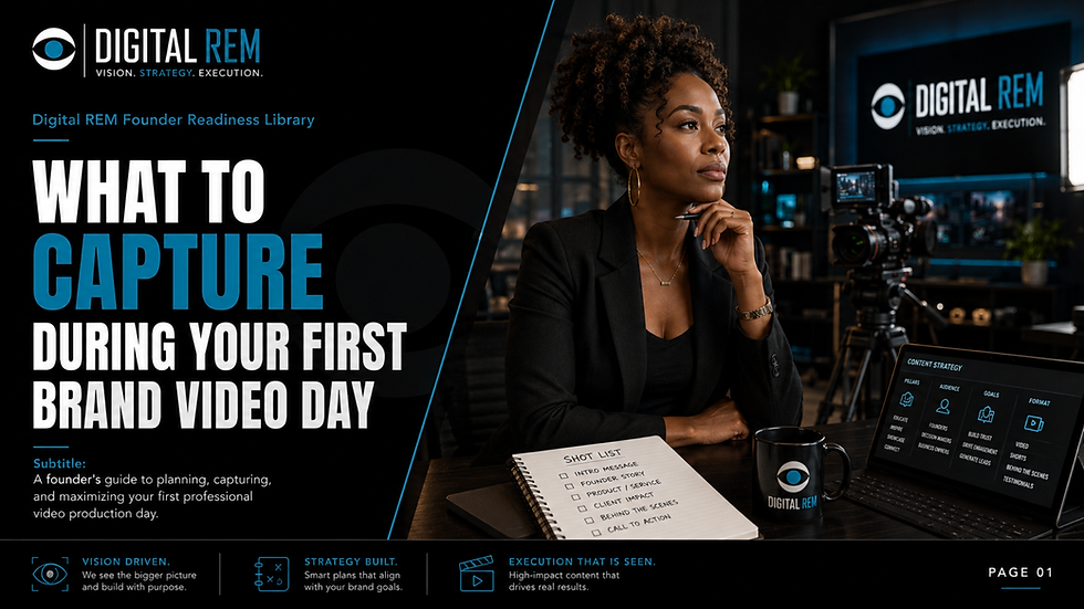 Thumbnail: What to Capture During Your First Brand Video Day
