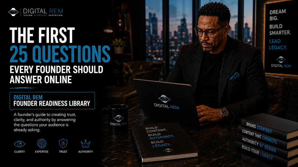 Thumbnail: The First 25 Questions Every Founder Should Answer Online