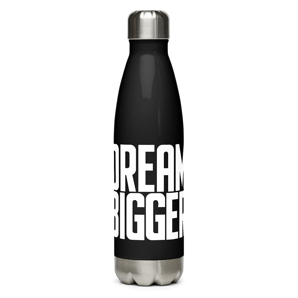 Dream Bigger Stainless Steel Water Bottle